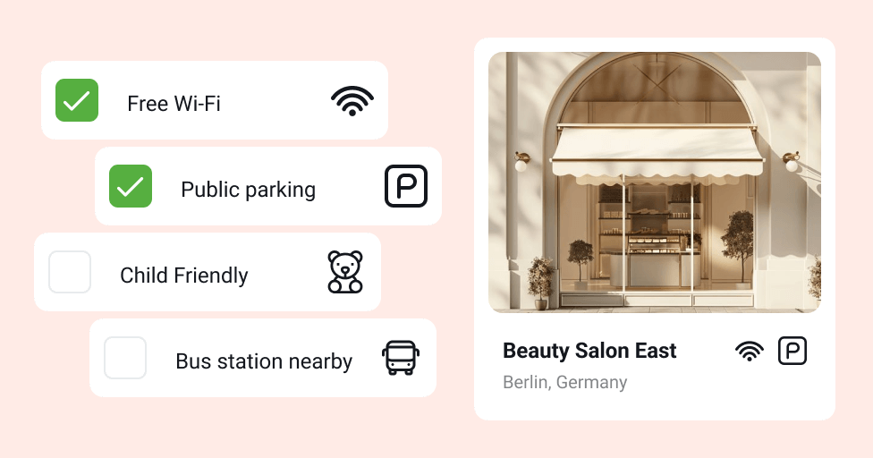 Highlight the advantages of your locations ✅